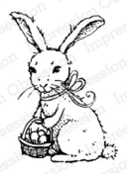 Impression Obsession Cling Stamp Bunny with Basket