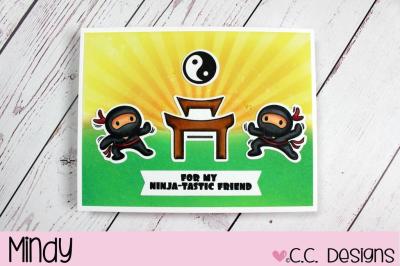 C.C Designs Clear Stamp Set Ninjas #0093