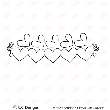 C.C Designs Dies Heart Banner #CCC39