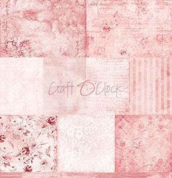 Craft O Clock 12x12 Paper Pad Basic Pink Mood #11