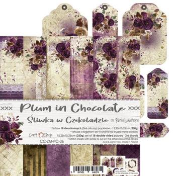 Craft O Clock 6x6 Paper Pad Plum in Chocolate_eingestellt
