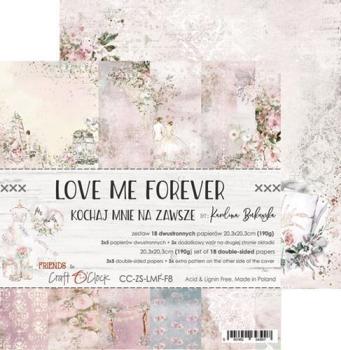 Craft O Clock 8x8 Paper Pad Love Me Forever_eingestellt