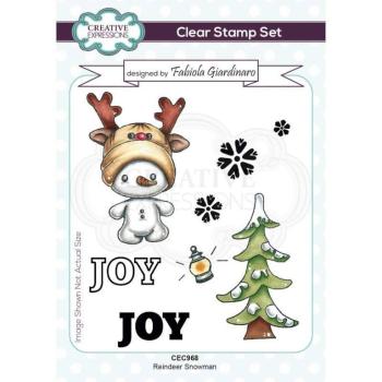 Creative Expressions Clear Stamps Reindeer Snowman #968