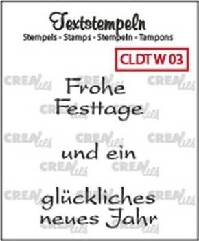 CREAlies Clear Stamp Frohe Festtage