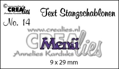 SALE CREAlies Text Stanzschlablone No.14 Menü