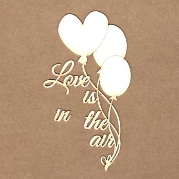 Chipboard Balloons "Love is in the air" #2086