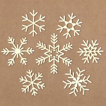 Chipboard Set Snowflakes #4034