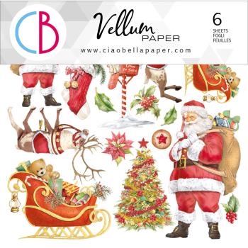 Ciao Bella 6x6 Vellum Paper Dear Santa #009