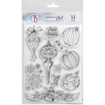 Ciao Bella Clear Stamps Precious Christmas Decorations PS8091
