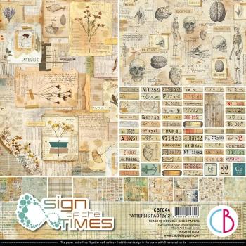 Ciao Bella 12x12 Patterns Pad Sign of the Times #CBT044