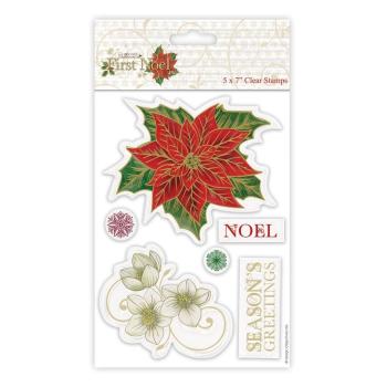 Clear Stamp First Noel Poinsettia #PMA 907912