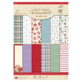 Country Companions A5 Paper Pack Winter Wishes (30pk)