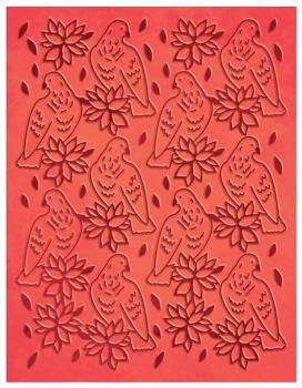 Couture Creations Embossing Folder A Songbird´s Poinsettia #723602