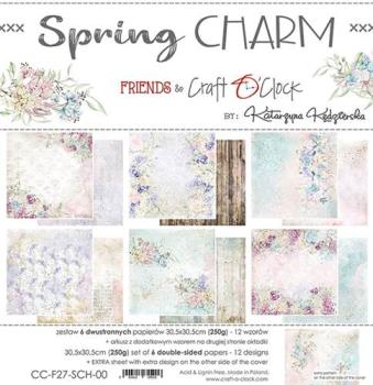 Craft O Clock 12x12 Paper Pad Spring Charm