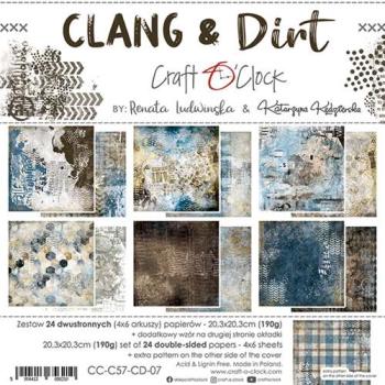 Craft O Clock 8x8 Paper Pad Clang & Dirt