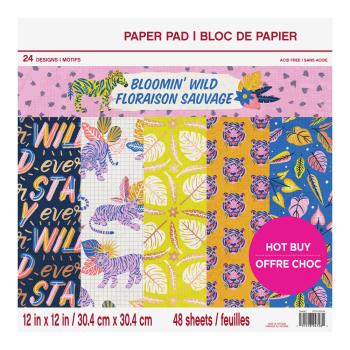 Craft Smith 12x12 Inch Paper Pad Bloomin' Wild