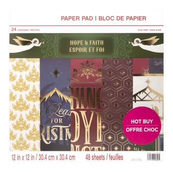 Craft Smith 12x12 Inch Paper Pad Hope & Faith
