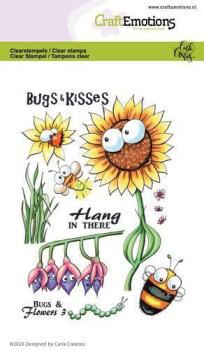 CraftEmotions Clearstamps A6 Bugs & Flowers #1697