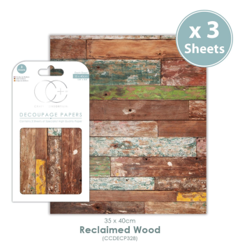 Craft Consortium Decoupage Paper Reclaimed Wood #328