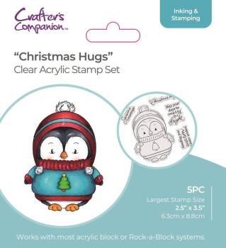Crafters Companions Clear Stamp Christmas Hugs