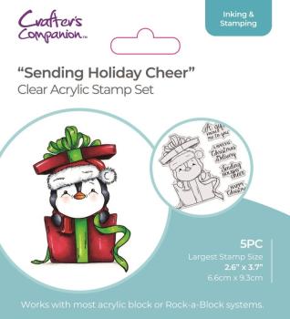 Crafters Companions Clear Stamp Sending Holiday Cheer