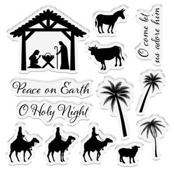 Crafters Companions Clear Stamp Set Holy Night
