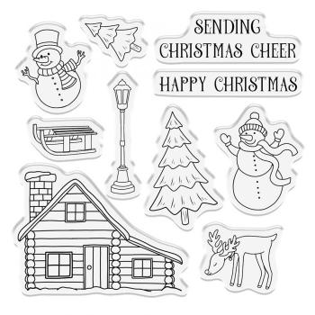 Crafters Companions Clear Stamp Set Home for the Holiday