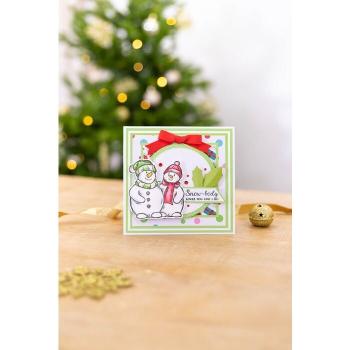 Crafters Companions Clear Stamp Set Warm Holiday Hugs
