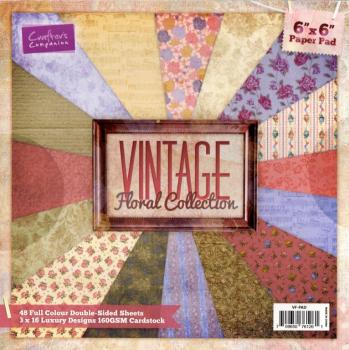 Crafters Companion 6x6 Paper Pad Vintage Floral