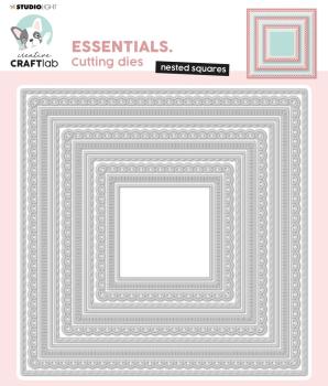 Craftlab Essentials Cutting Dies Nested Squares #690