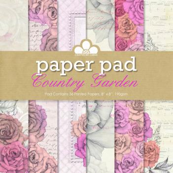 Craftwork Cards 8 x 8 Paper Pad Country Garden