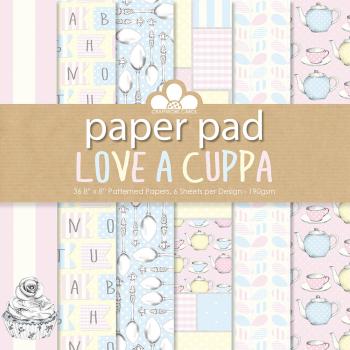 Craftwork Cards 8 x 8 Paper Pad Love a Cuppa