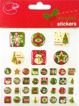 Creative Expressions Christmas Crystal Stickers 38 Stk