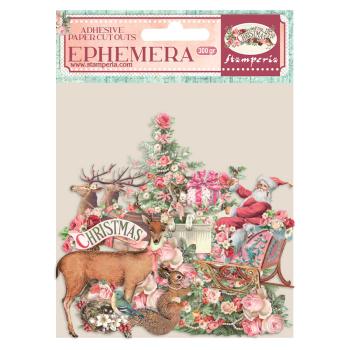 DFLCT28 Stamperia Ephemera Pink Christmas