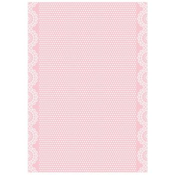 Stamperia A4 Rice Paper Texture Pink DFSA4683