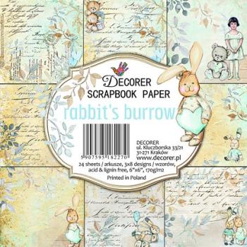 Decorer 6x6 Paper Pad Rabbit's Burrow