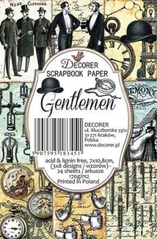 Decorer Mini Scrapbook Paper Gentlemen