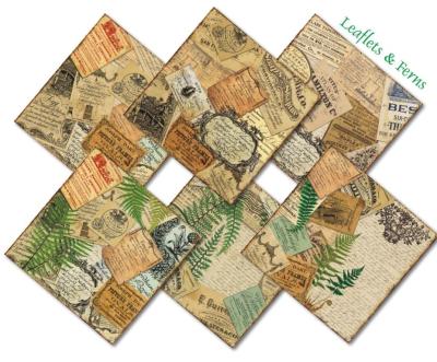 #429 Decorer 8x8 Paper Pad Leaflets & Ferns