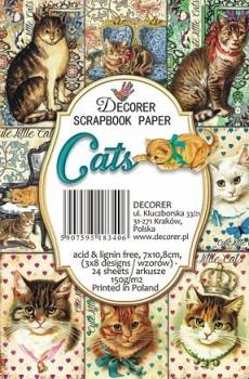 Decorer Mini Scrapbook Paper Cats