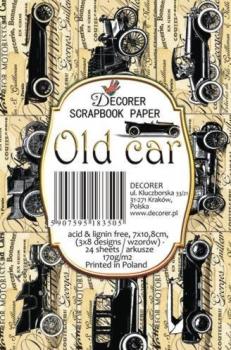 #86 Decorer Mini Scrapbook Paper Old Car