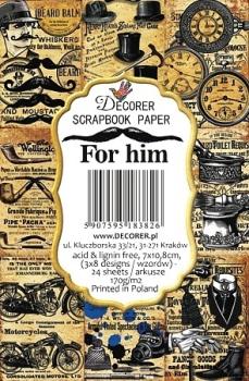 #86 Decorer Mini Scrapbook Paper Set For Him