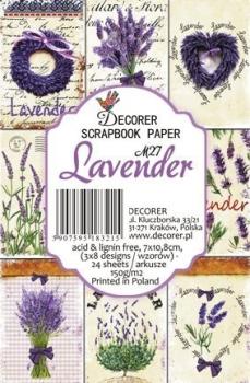 #27 Decorer Mini Scrapbook Paper Set Lavender