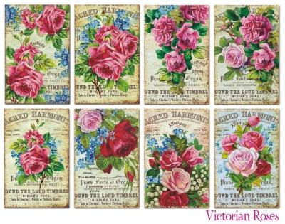 #81 Decorer Mini Scrapbook Paper Set Victorian Roses