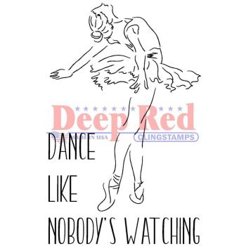 Deep Red Cling Stamp Dance #3X505689