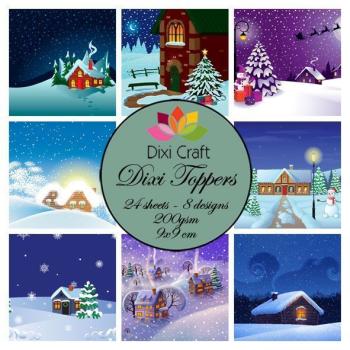 Dixi Craft Toppers Winter Houses #ET0255
