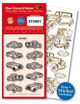 Doodey Clear Stamps Old Timers/ Cars