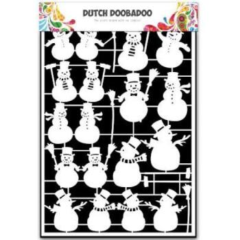 Dutch Doobadoo Paper Art A5 Snowman (Schneemann)