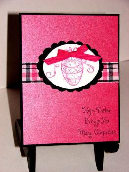 Impression Obsession Cling Stamp Egg with Bow