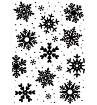 Embossing Folder Christmas Backgrounds Snowflakes #HSFC009