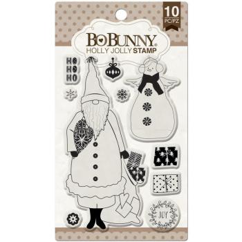 BoBunny Essentials Stamps Holly Jolly